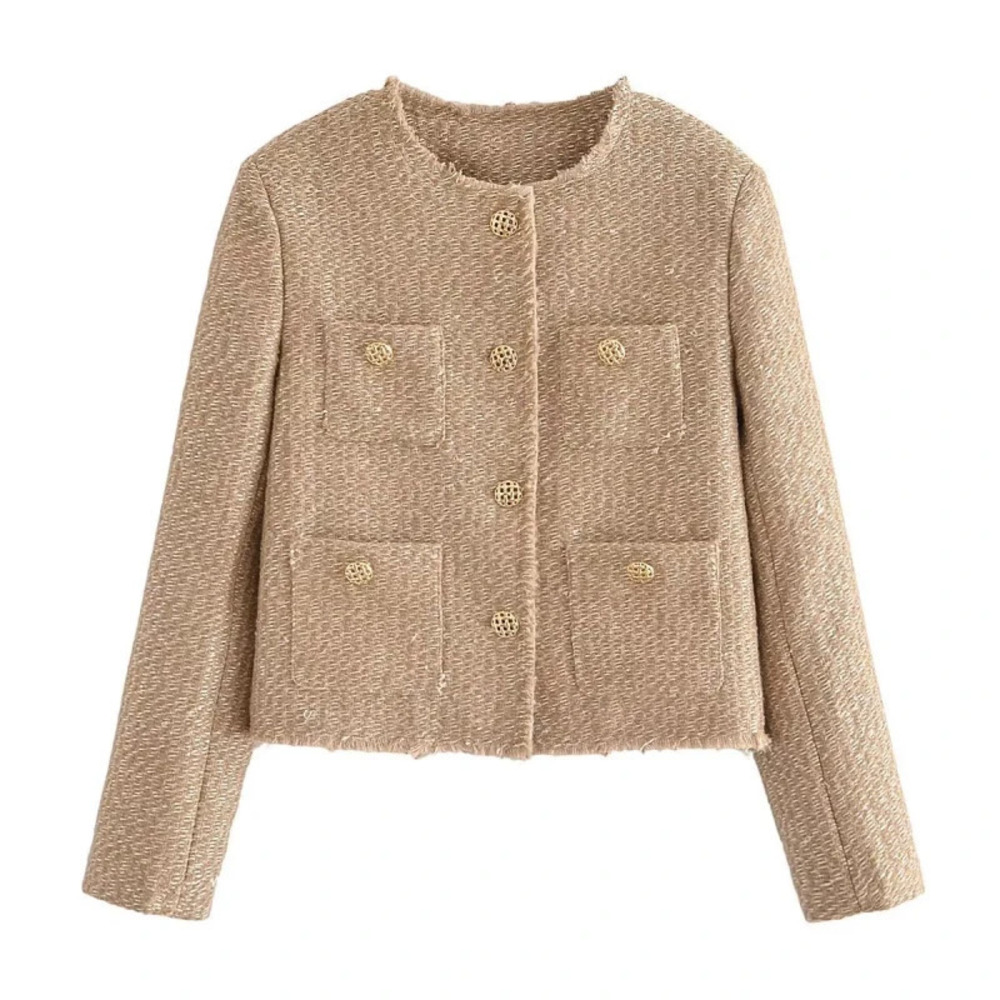 Loose Fit Woolen Jacket Outerwear